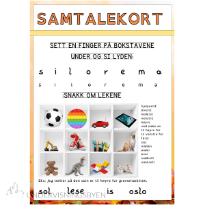 Samtalekort 1 - lekseark 1.trinn BM/NN