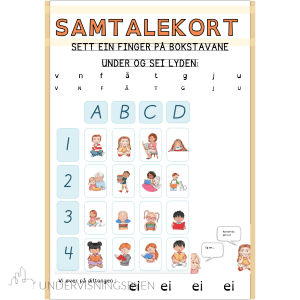 Samtalekort 8 - lekseark 1.trinn BM/NN