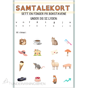 Samtalekort 9 - lekseark 1.trinn BM/NN (Kopi)