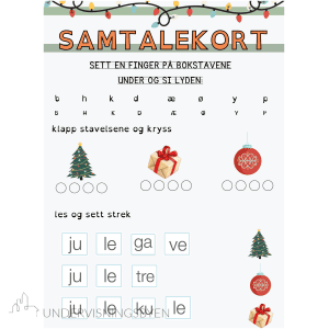 Samtalekort 12 – lekseark 1.trinn BM/NN