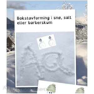 Bokstavforming ute eller inne.