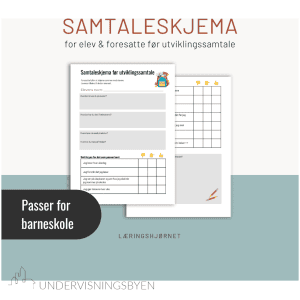 Samtaleskjema før samtale