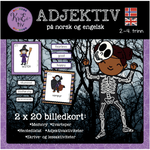 Adjektiver på norsk og engelsk. 🇳🇴🇬🇧