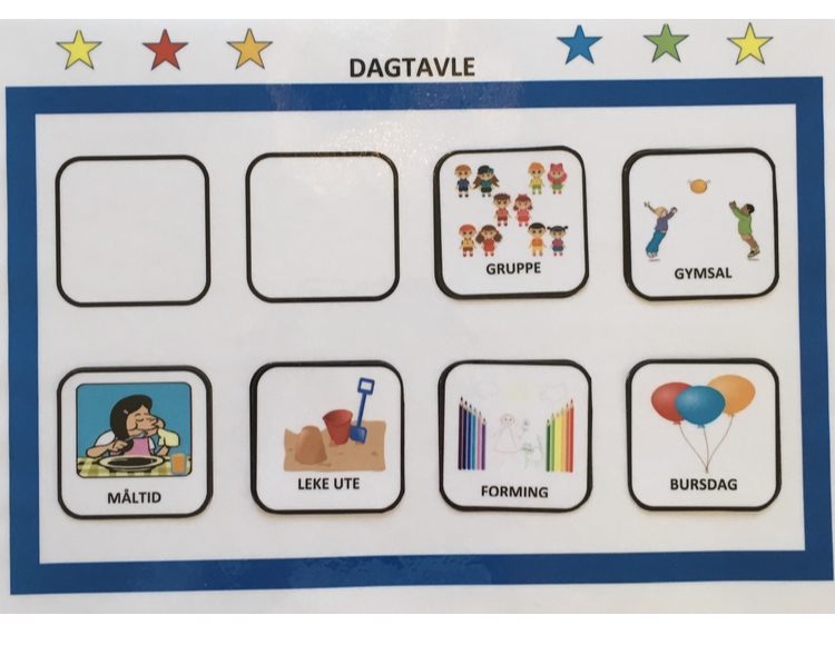 Dagtavle med blå farge - Bilde 2