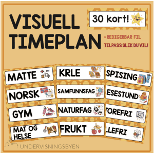 Visuell dagsplan: Oransje