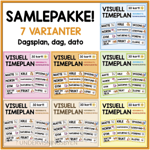 Visuell dagsplan: SAMLEPAKKE!