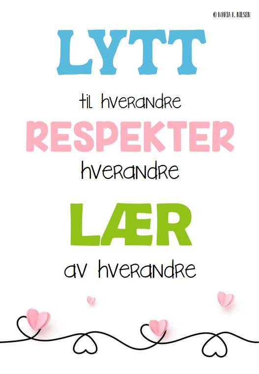 Plakat - Lytt, respekter og lær - Bilde 4