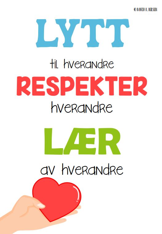 Plakat - Lytt, respekter og lær - Bilde 3