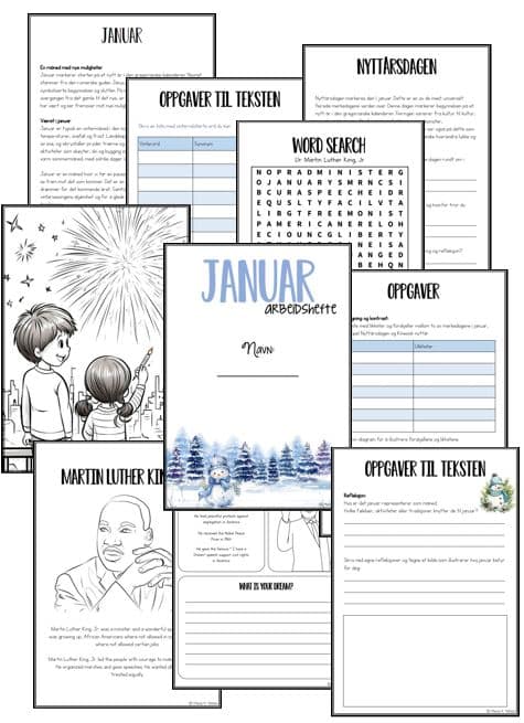 Arbeidshefte - januar 5.-7. trinn