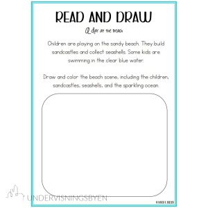 Read and draw - engelsk oppgaver
