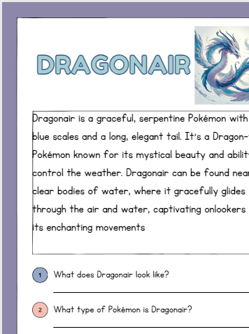 PAKKEPRIS 16 tekster - Pokemon leseforståelse NO/ENG - bestselger! - Bilde 3