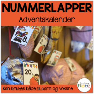 Nummerlapper - adventskalender