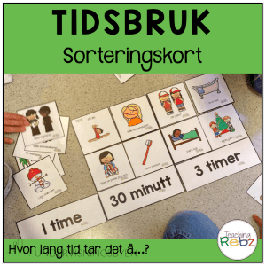 Sorteringskort - Hvor lang tid tar det? - Klokka og tid