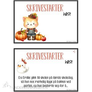 Skrivestartere med tema: høst