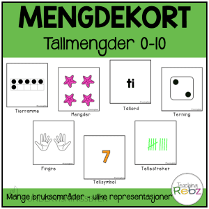 Mengdekort - tallmengder 0-10