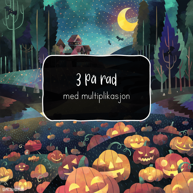 3 på rad - multiplikasjon