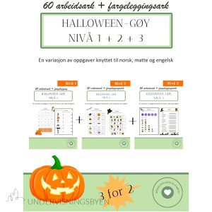Halloween-gøy. Nivå 1, 2 & 3