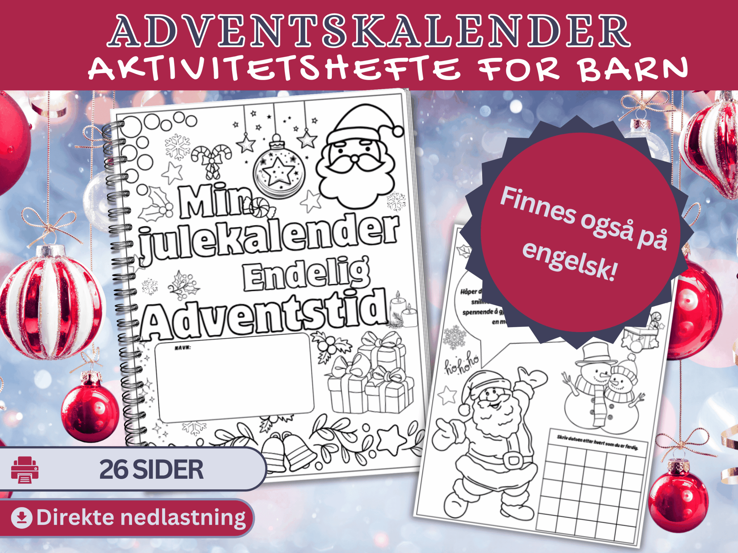 Aktivitetshefte ADVENT barneskole