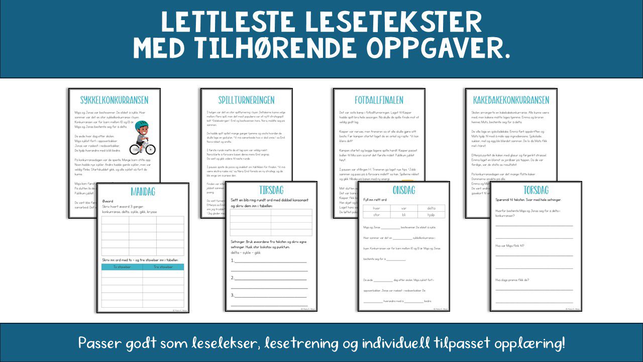 Lettleste leselekser "konkurranse"