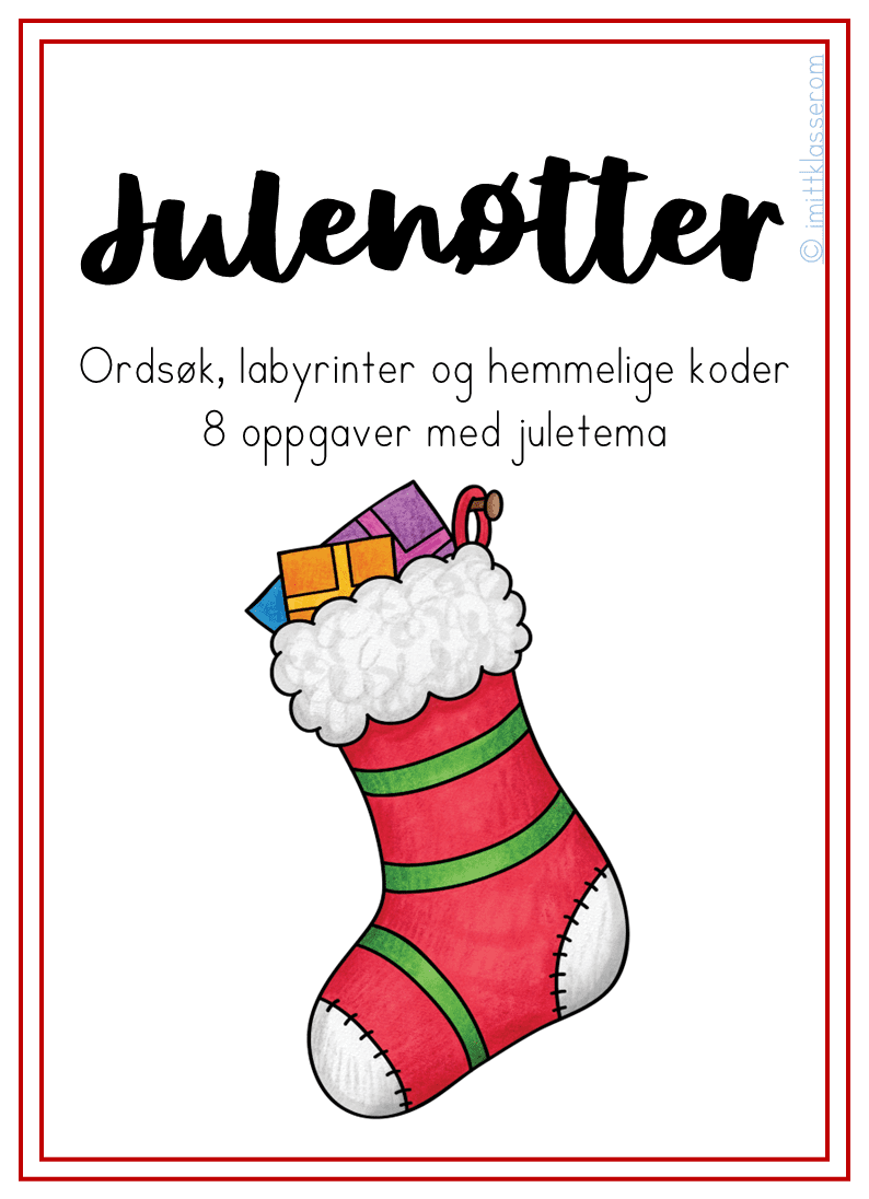 Julenøtter - 8 oppgaver med juletema - BM