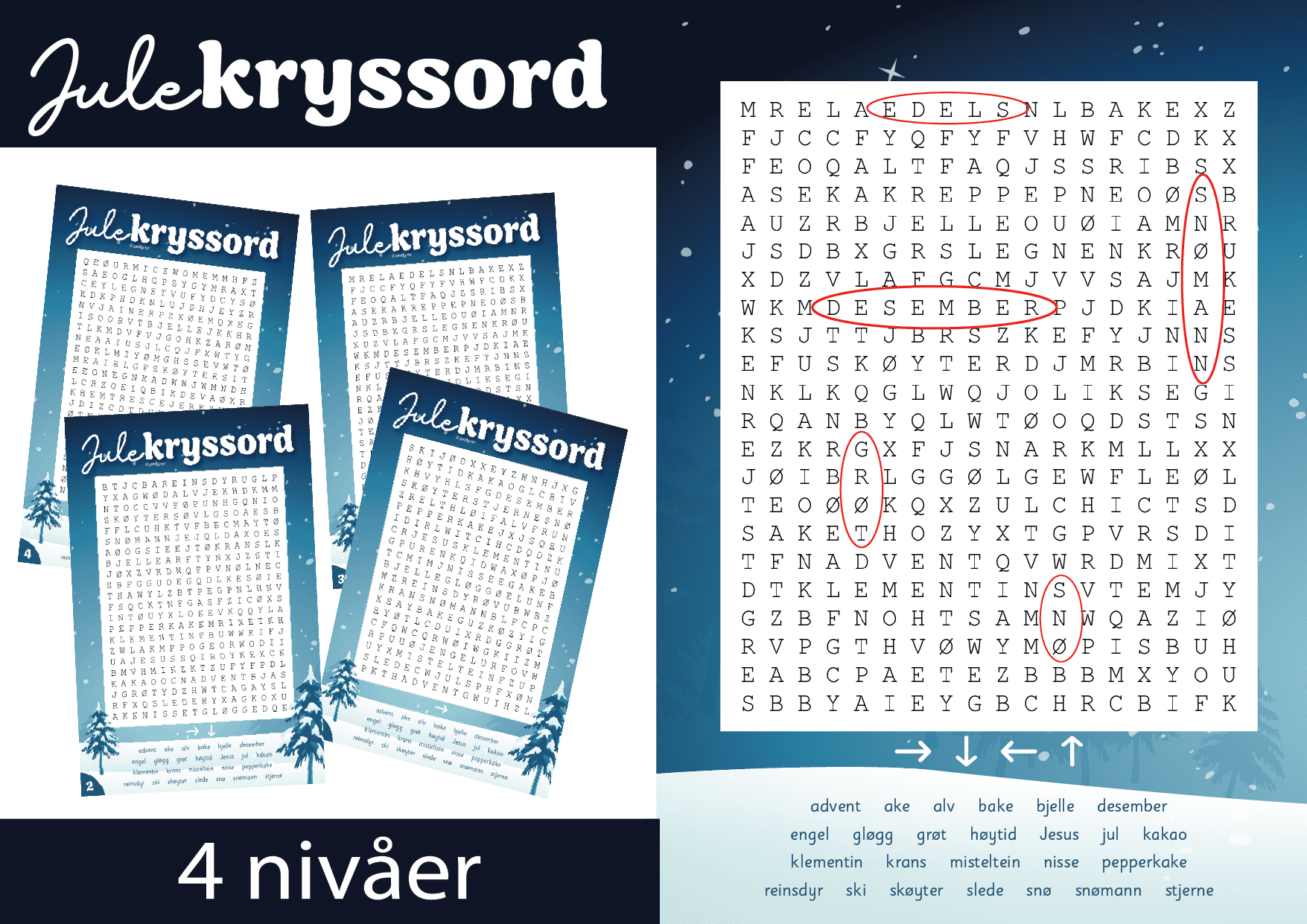 Kryssord: jul