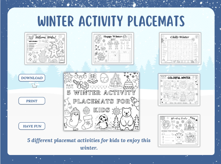 Winter placemats