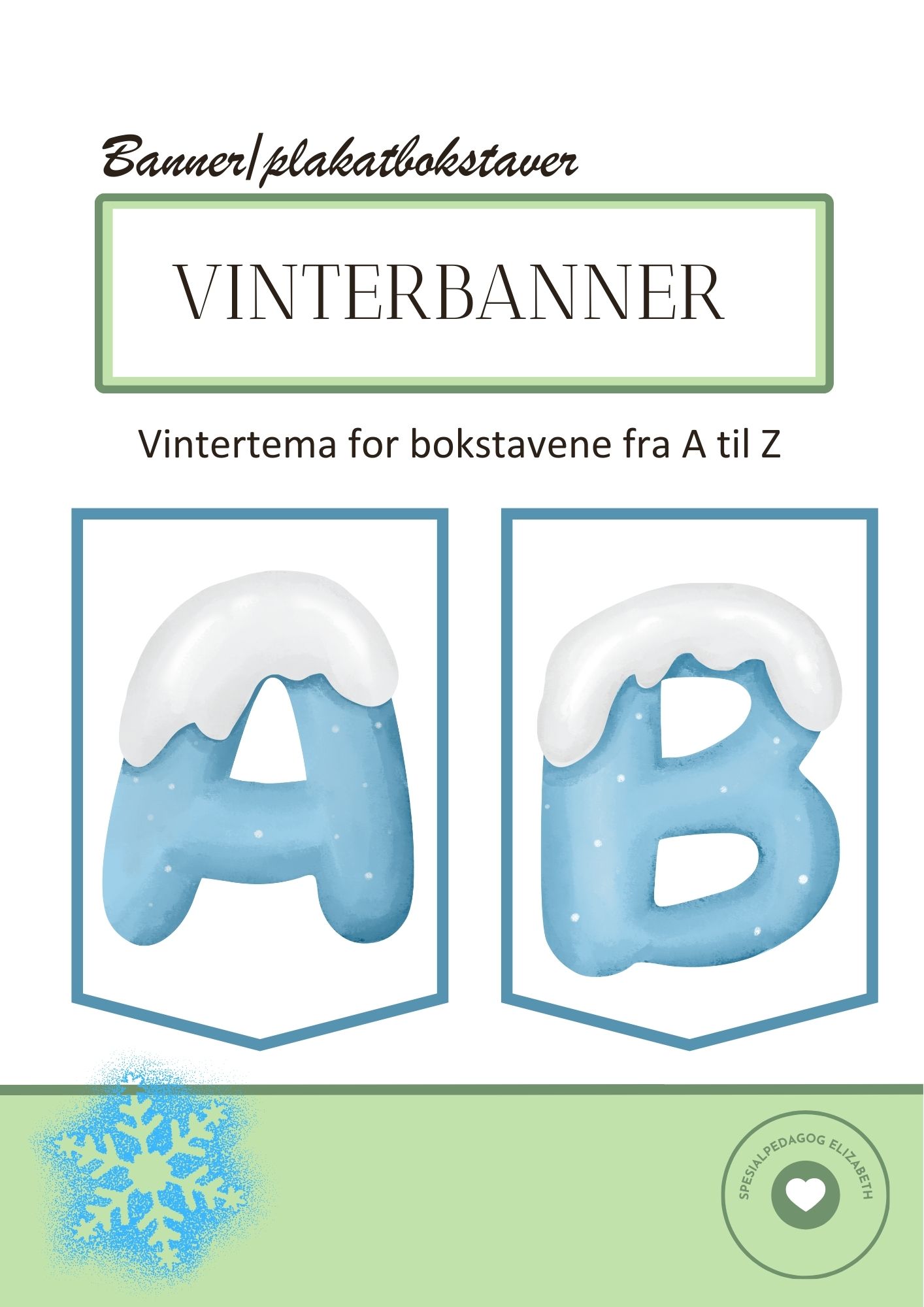 Vinterbanner - bokstavene A til Z