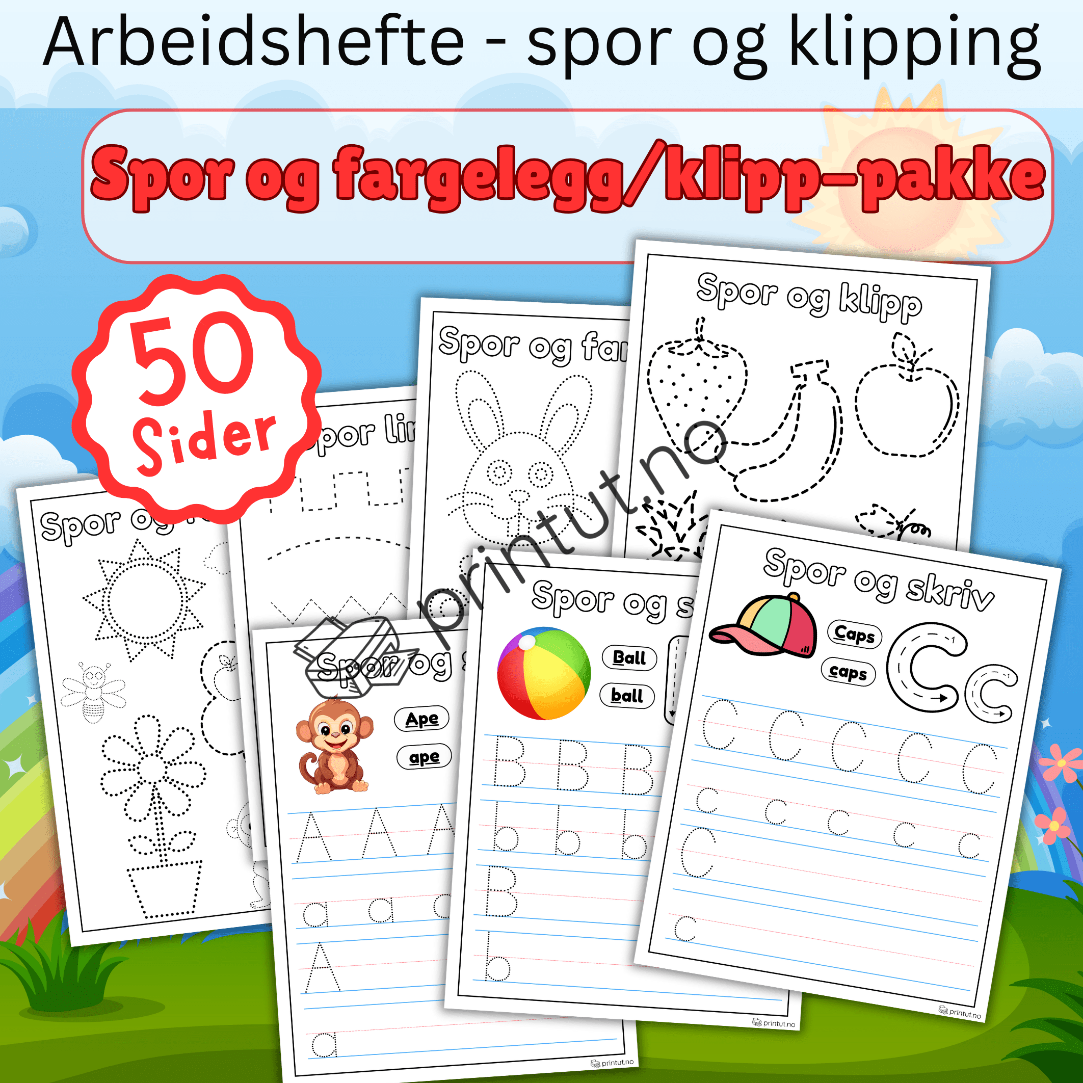 Arbeidshefte- spor og klipping