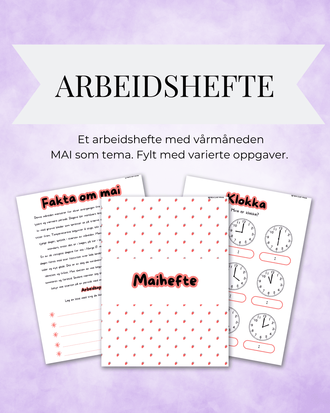 Arbeidshefte Mai 2025