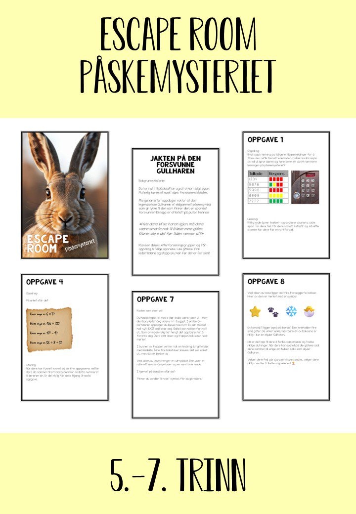 Escape room - påskemysterie