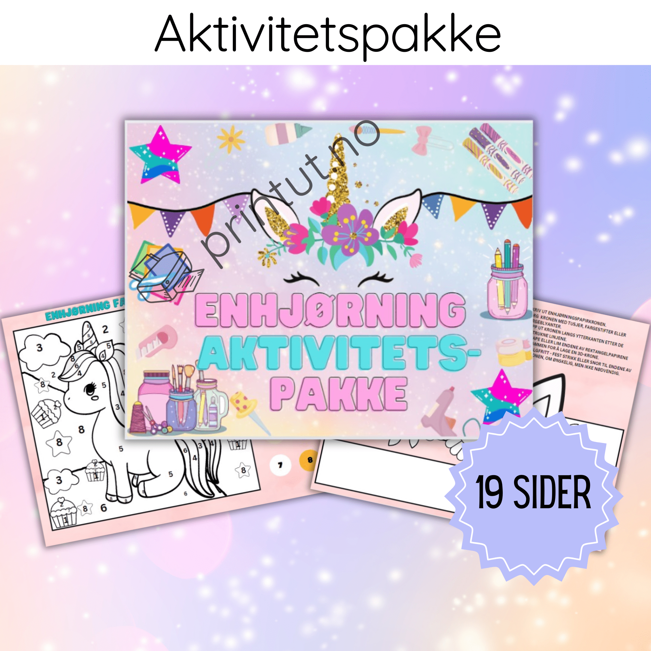 Enhjørning-aktivitetspakke