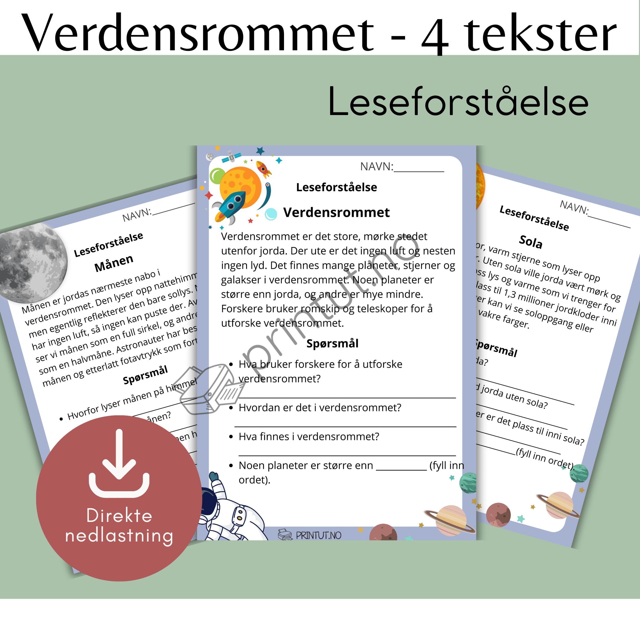 Verdensrommet-leseforståelse