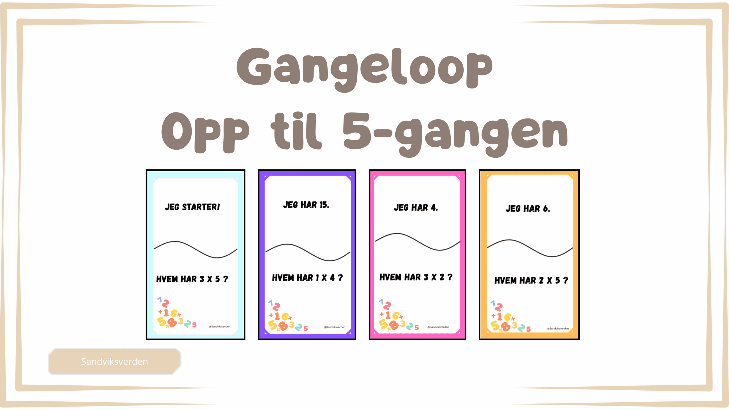 Gangeloop- Opp til 5 gangen