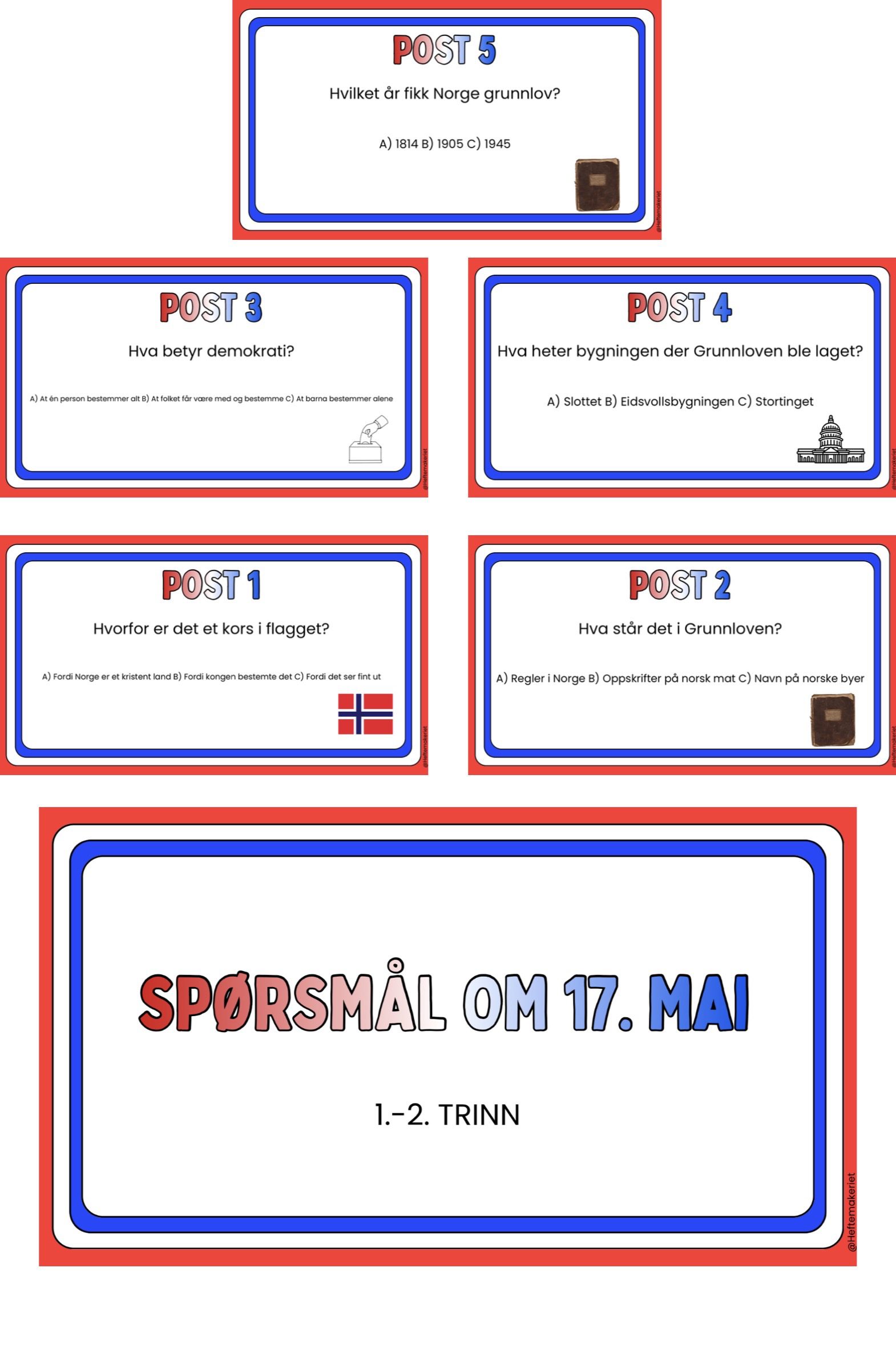 Spørsmål om 17. mai