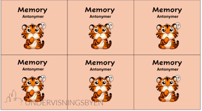Memory - antonymer
