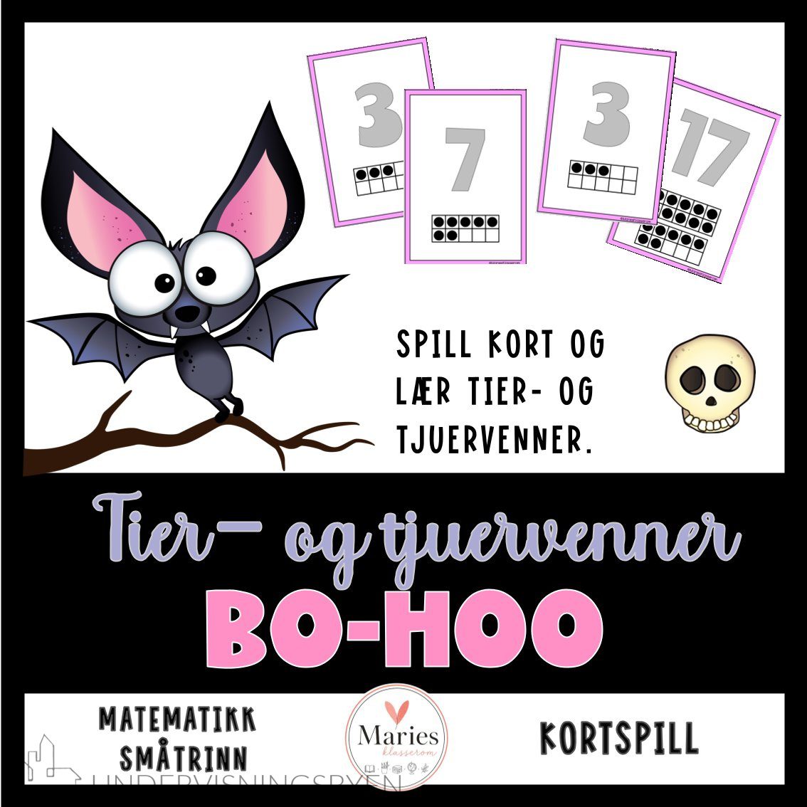 BO-HOO kortspill med tier- og tjuervenner