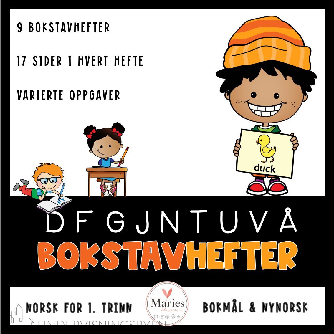 DFGJNTUVÅ bokstavhefter