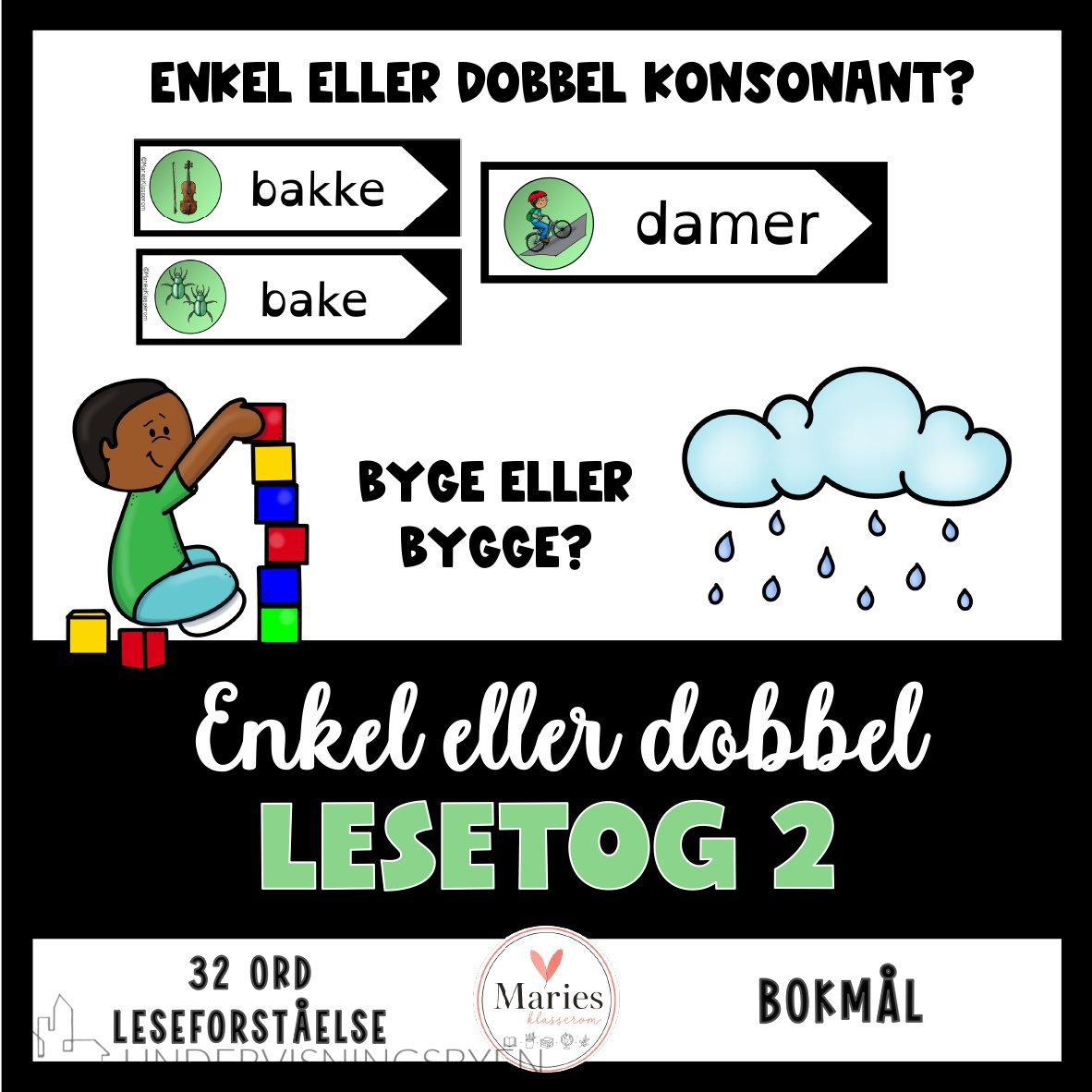 LESETOG 2 enkel eller dobbel konsonant?