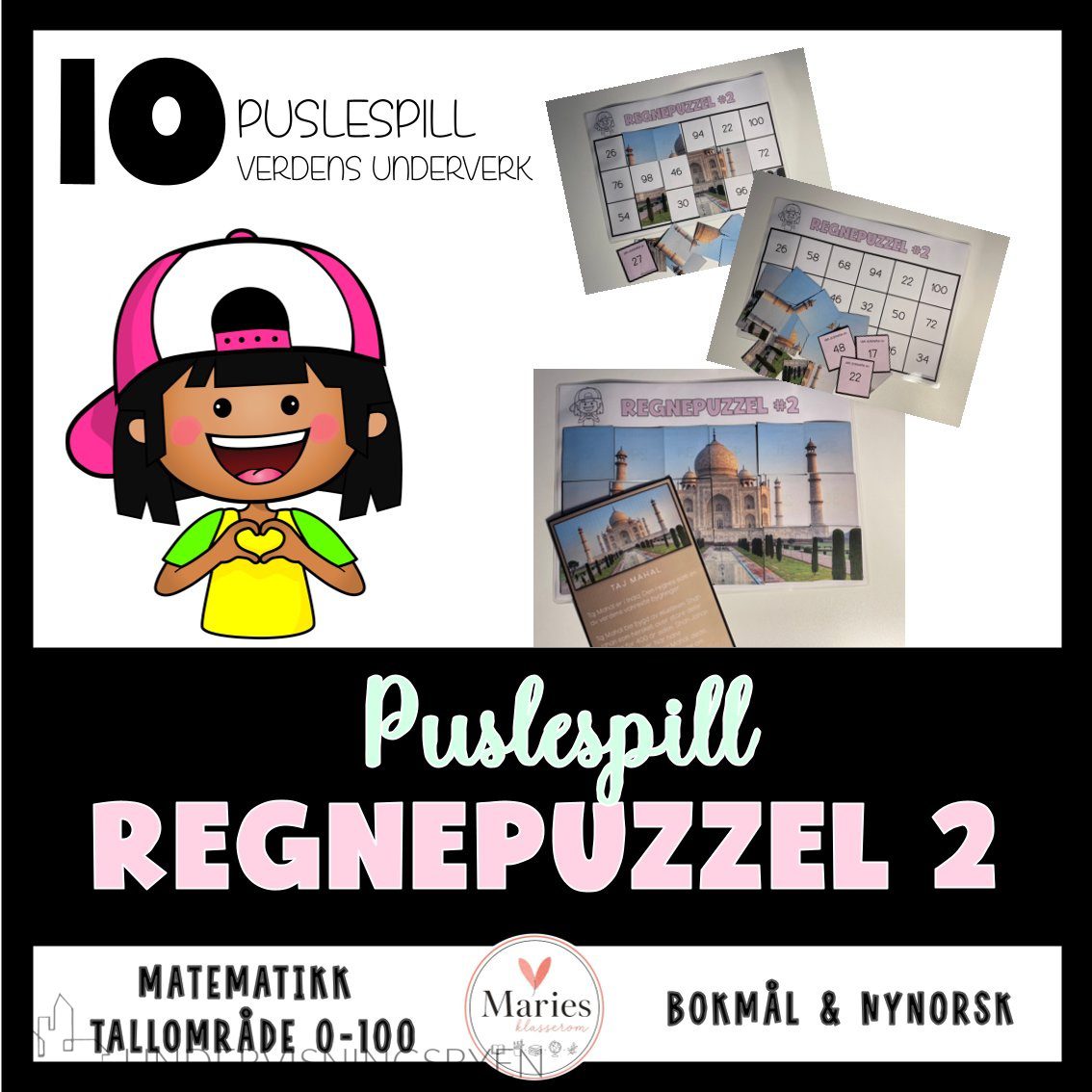 REGNEPUZZEL 2 addisjon og subtraksjon til 100