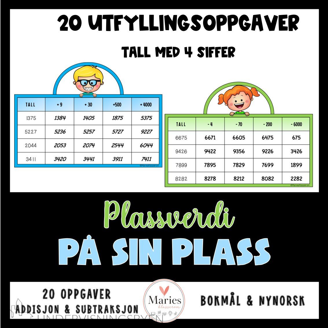 TALL PÅ SIN PLASS
