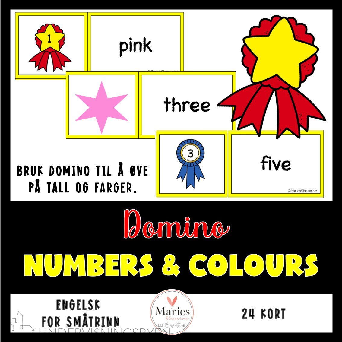 NUMBERS AND COLOURS domino