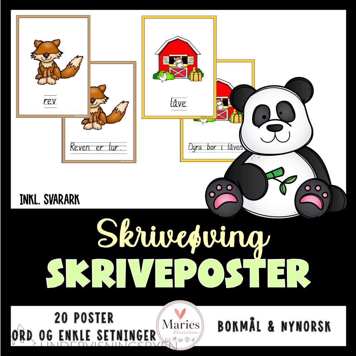 SKRIVEPOSTER skriveøving