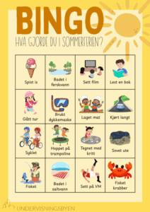Sommerferiebingo